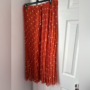WD.NY Orange Polka Dot Skirt